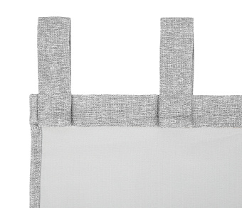 Штора Димаут Рогожка с креплением Петли с липучкой v11. Фото 4