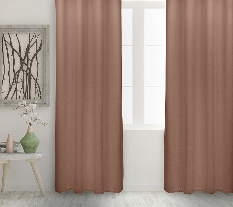 Штора Велюр матовый с креплением Люверсы v06. Фото 2