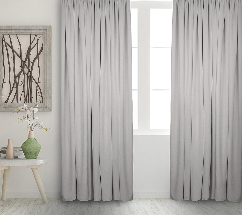 Штора Велюр матовый с креплением Петли v10. Фото 2