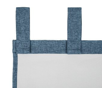 Штора Димаут Рогожка с креплением Петли с липучкой v19. Фото 4