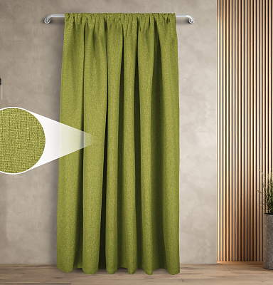 Штора Димаут Рогожка с креплением Кулиса v20 блэкаут