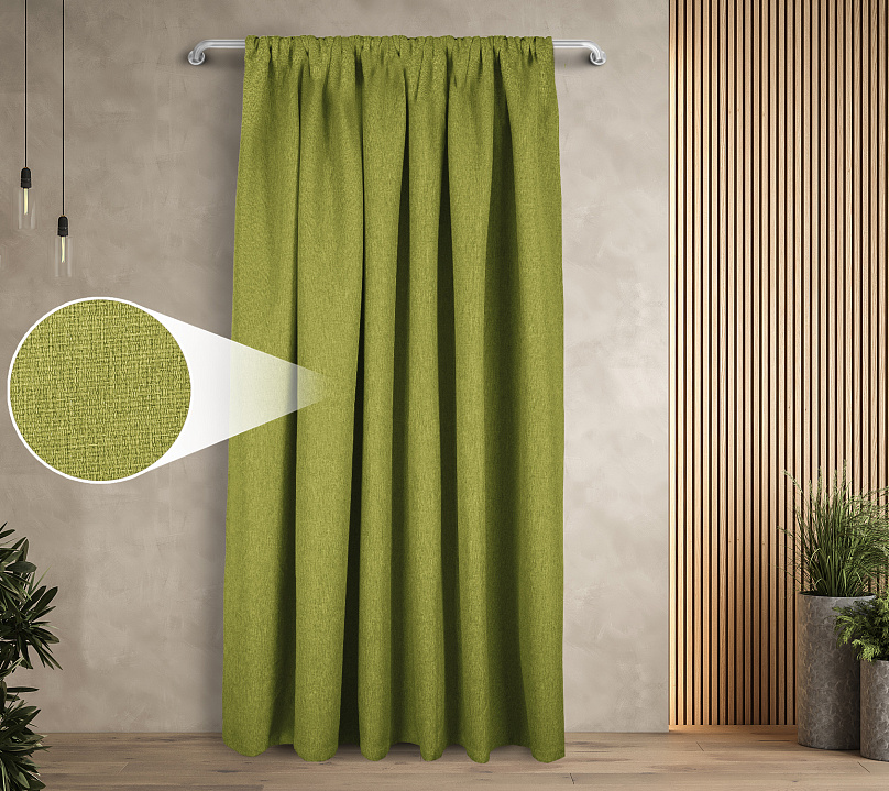 Штора Димаут Рогожка с креплением Кулиса v20. Фото 1