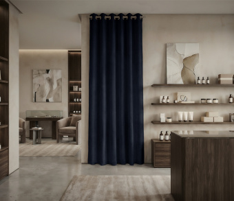 Штора Микровелюр v36 с креплением Люверсы. Фото 1