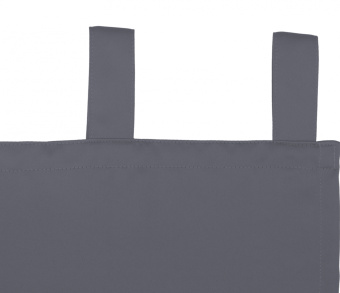 Шторы Премиум серые на петлях без липучек. Фото 6