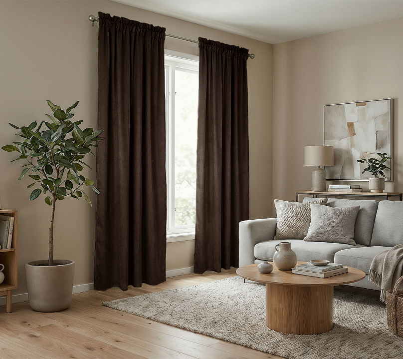 Штора Микровелюр v29 с креплением Кулиса с гребешком. Фото 2