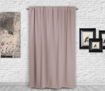 Шторы Премиум персиковые на кулиске. Фото 3