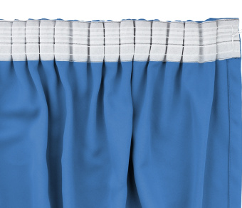Шторы Премиум синие на тесьме. Фото 5