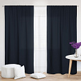 Шторы Стандарт темно-синие на кулиске. Фото 1