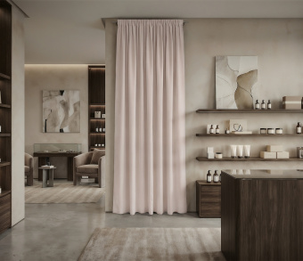 Штора Микровелюр v04 с креплением Шторная тесьма. Фото 1