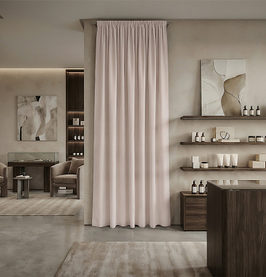 Штора Микровелюр v04 с креплением Шторная тесьма