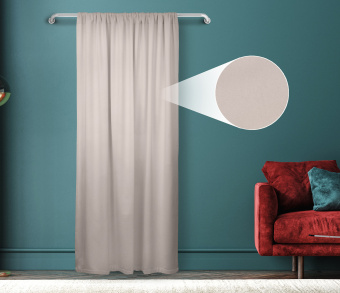 Штора Велюр матовый с креплением Кулиса v09. Фото 1