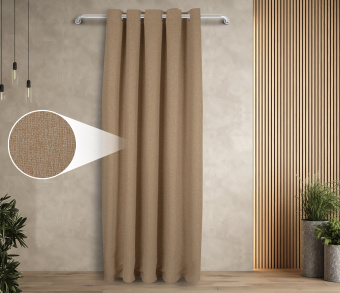 Штора Димаут Рогожка с креплением Люверсы v06. Фото 1