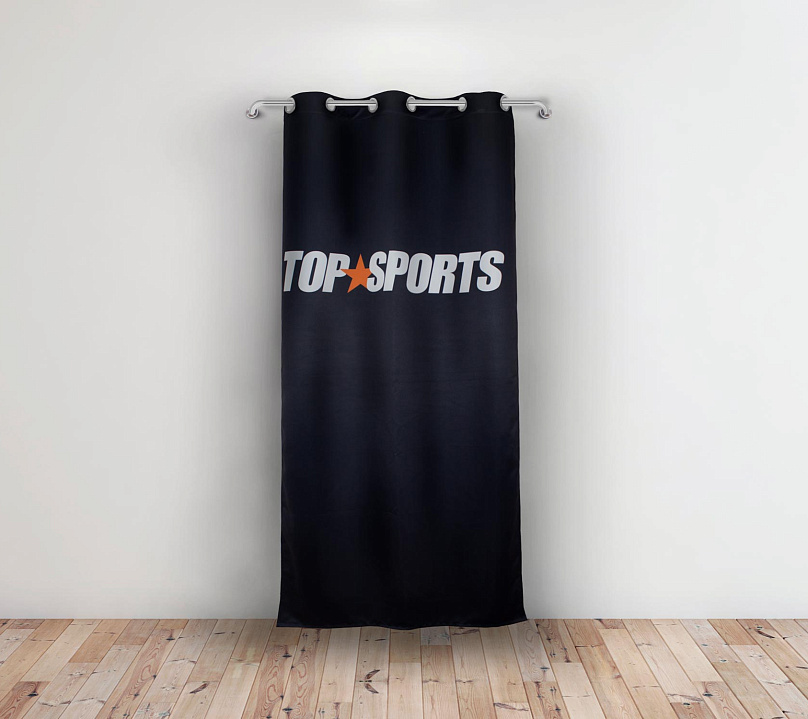 Шторы Премиум с логотипом на люверсах. Фото 7