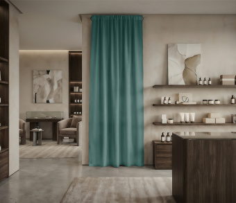 Штора Микровелюр v20 с креплением Кулиса. Фото 1