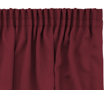 Шторы Премиум рубиновые на тесьме. Фото 5