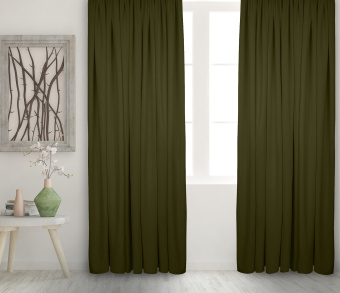 Штора Велюр матовый с креплением Петли v15. Фото 2