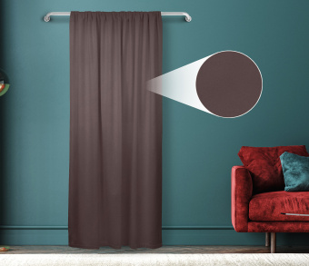 Штора Велюр матовый с креплением Кулиса v29. Фото 1