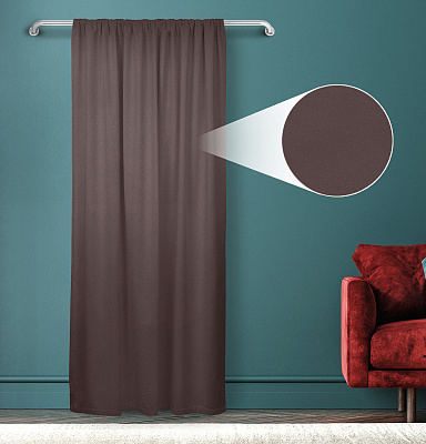 Штора Велюр матовый с креплением Кулиса v29