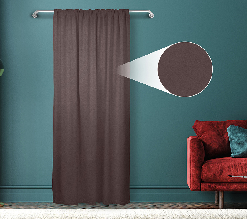 Штора Велюр матовый с креплением Кулиса v29. Фото 1