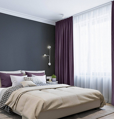 Канвас однотонные v26 с креплением Тесьма 