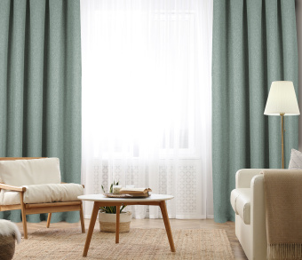 Штора Димаут Рогожка с креплением Люверсы v14. Фото 2