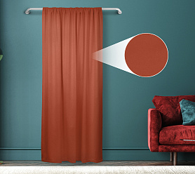 Штора Велюр матовый с креплением Кулиса v23