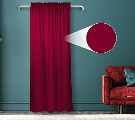 Штора Велюр матовый с креплением Кулиса с гребешком v28