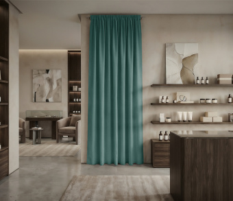 Штора Микровелюр v20 с креплением Шторная тесьма. Фото 1