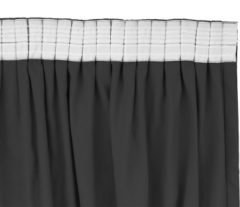 Шторы Стандарт темно-серые на тесьме. Фото 5