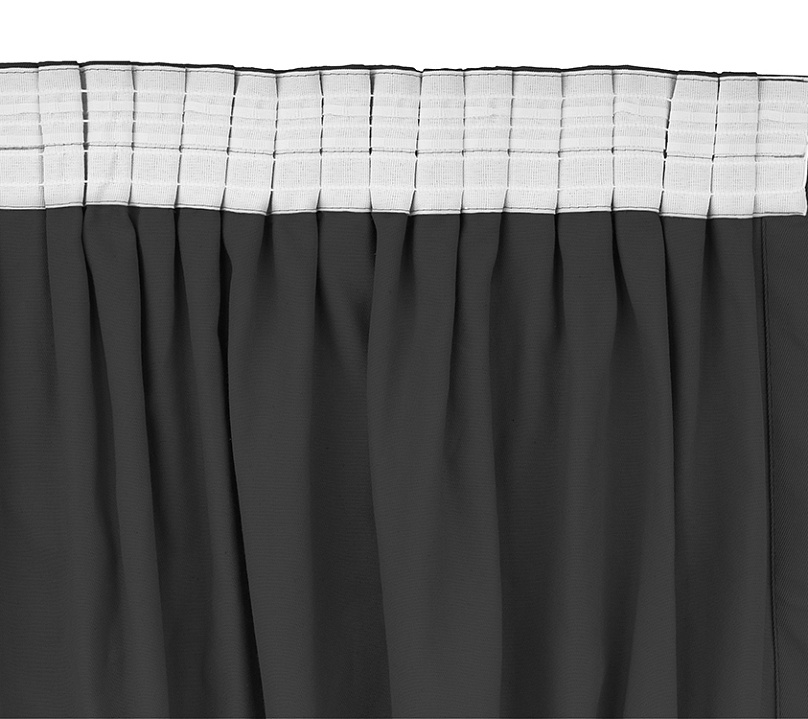 Шторы Стандарт темно-серые на тесьме. Фото 5