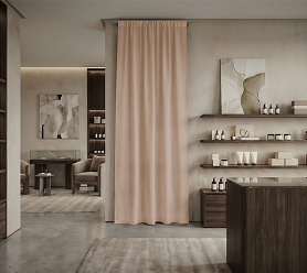 Штора Микровелюр v07 с креплением Кулиса