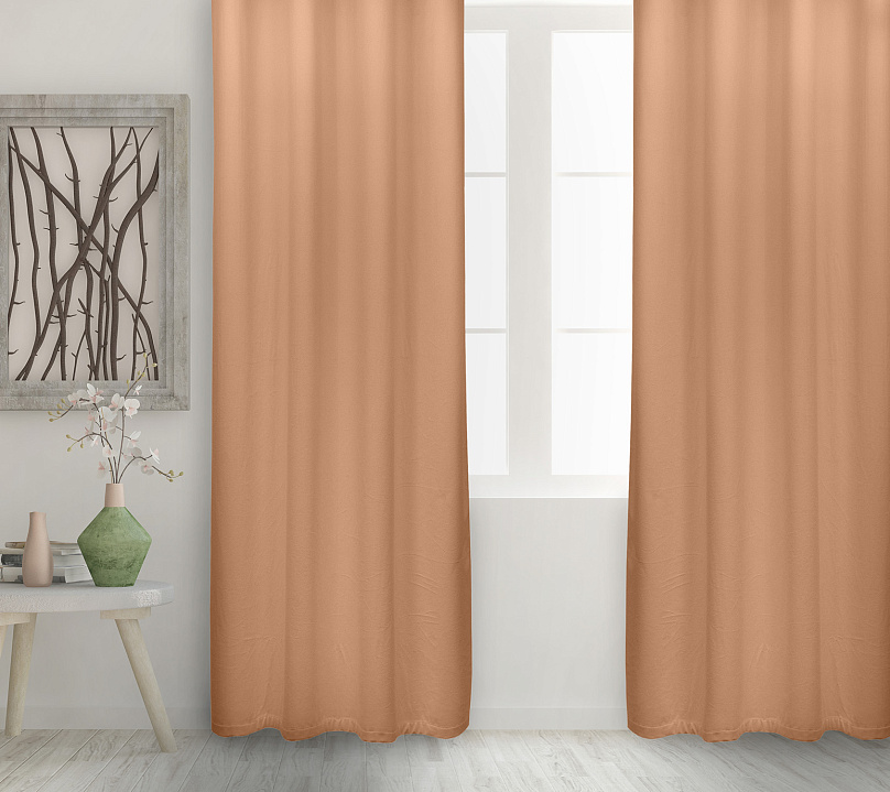 Штора Велюр матовый с креплением Люверсы v04. Фото 2