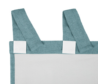 Штора Димаут Рогожка с креплением Петли с липучкой v17. Фото 5