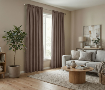 Штора Микровелюр v30 с креплением Шторная тесьма. Фото 2