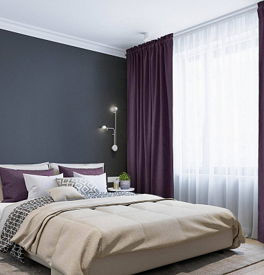 Канвас однотонные v26 с креплением Кулиска с гребешком 