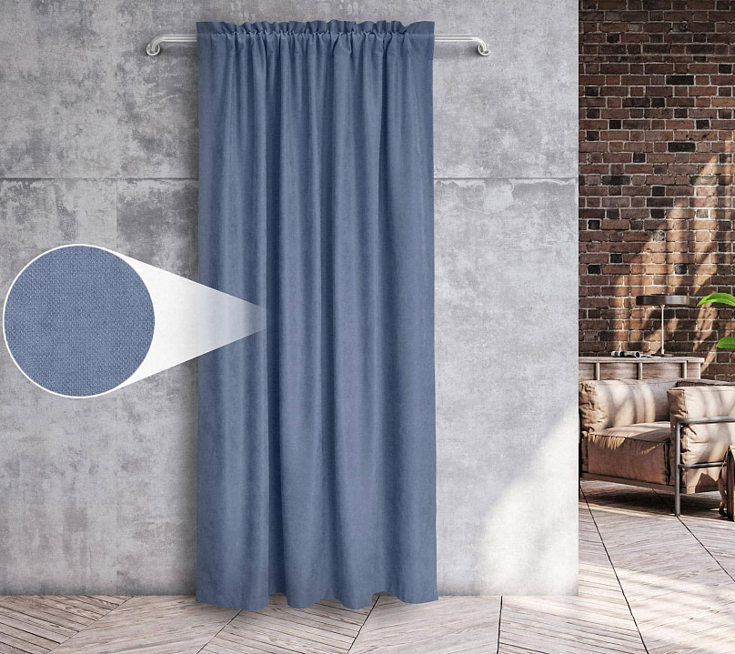 Канвас однотонные v40 с креплением Кулиска с гребешком. Фото 3