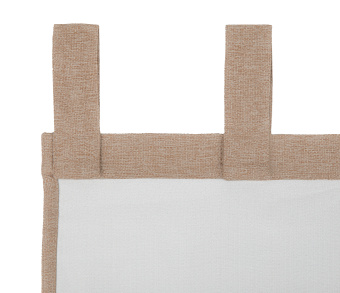 Штора Димаут Рогожка с креплением Петли с липучкой v07. Фото 4