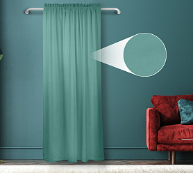 Штора Велюр матовый с креплением Кулиса с гребешком v14