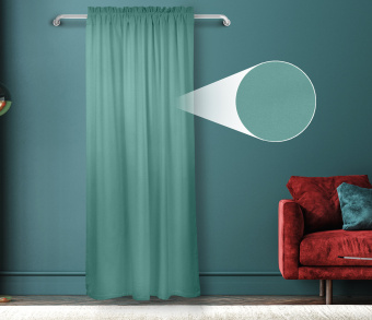 Штора Велюр матовый с креплением Кулиса с гребешком v14. Фото 1