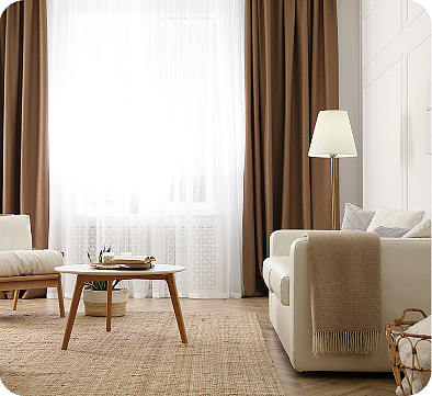 Наши работы. Однотонные шторы. Фото 3