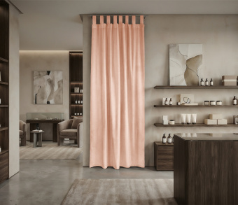 Штора Микровелюр v14 с креплением Петли. Фото 1