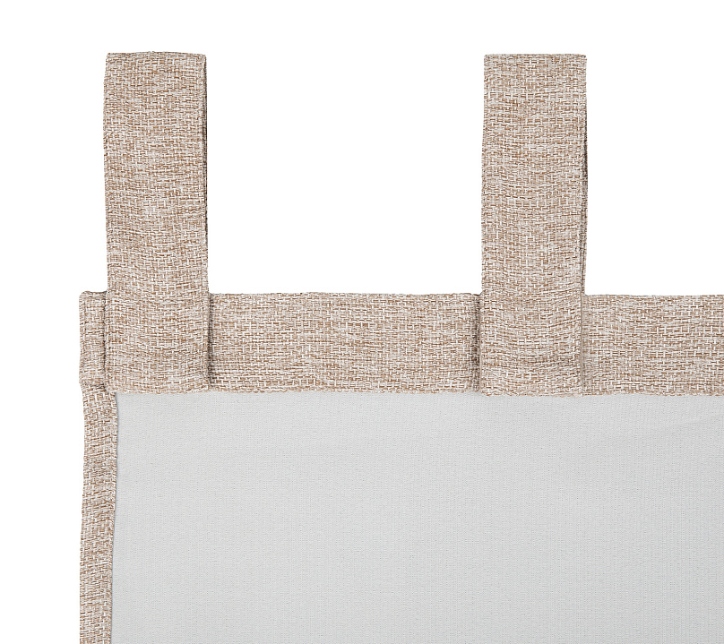 Штора Димаут Рогожка с креплением Петли с липучкой v03. Фото 4
