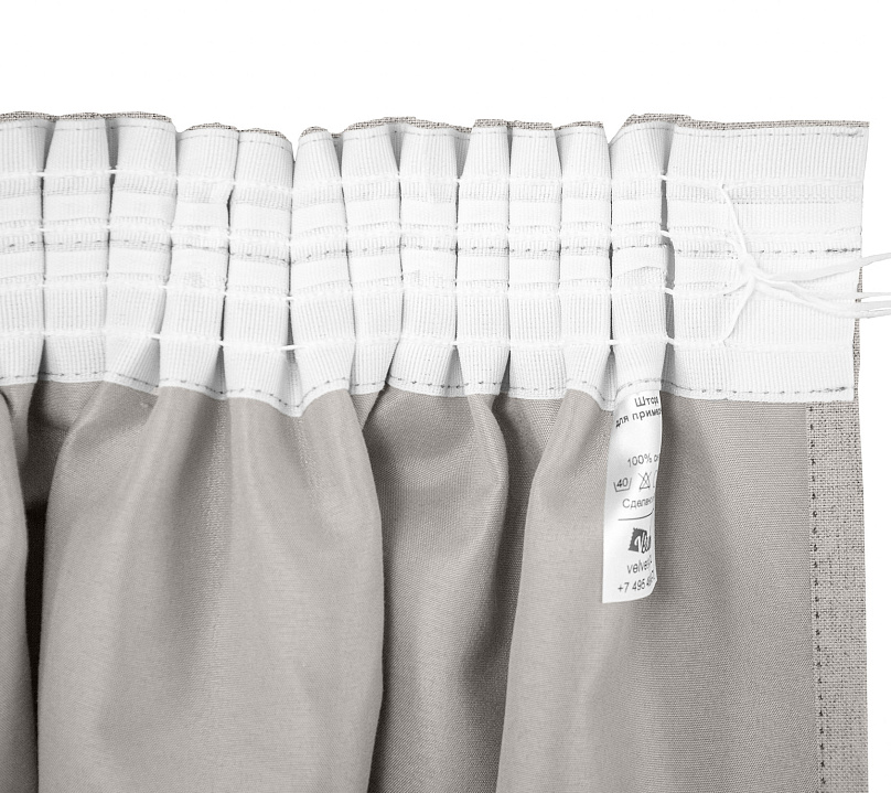 Санди однотонные v13 с креплением Шторная тесьма. Фото 4