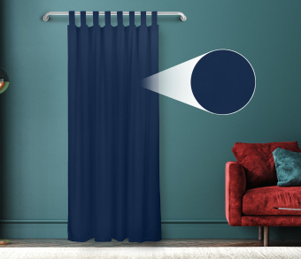 Штора Велюр матовый с креплением Петли с липучкой v32. Фото 1