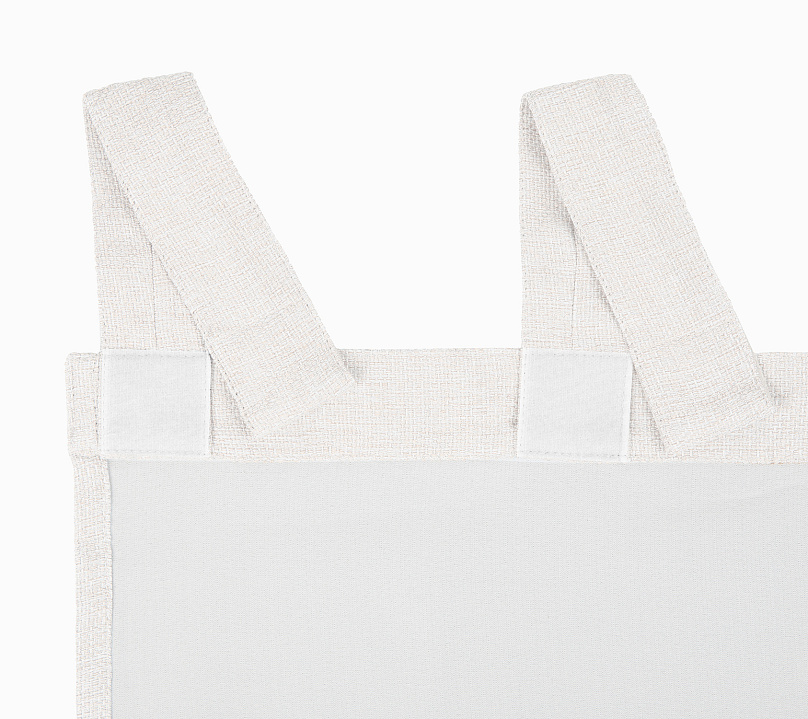 Штора Димаут Рогожка с креплением Петли с липучкой v01. Фото 5