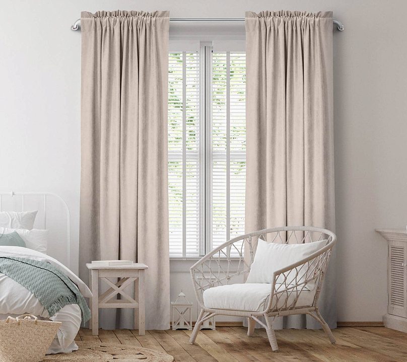 Канвас однотонные v35 с креплением Кулиска с гребешком. Фото 2