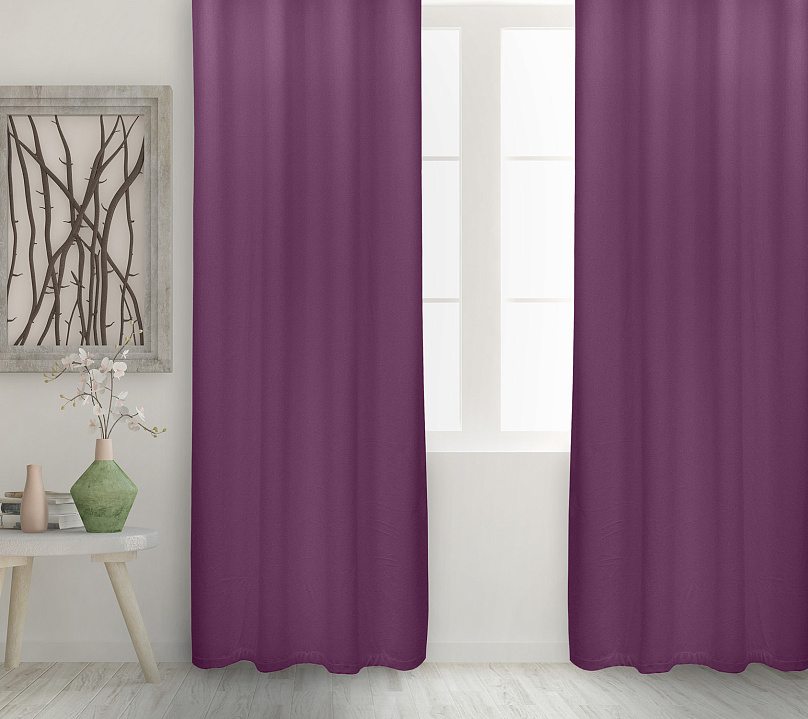 Штора Велюр матовый с креплением Люверсы v26. Фото 2