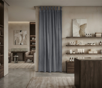 Штора Микровелюр v22 с креплением Петли с липучкой. Фото 1