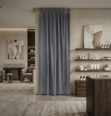 Штора Микровелюр v22 с креплением Петли с липучкой