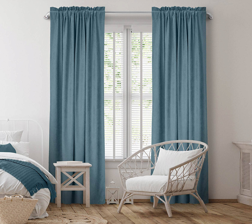 Канвас однотонные v30 с креплением Кулиска с гребешком . Фото 2